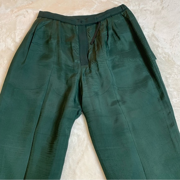 Dark Green Petite Kasper & Company ASL Two piece Pant Suit - Picture 7 of 7